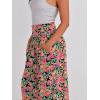 image:imageANRABESS Women Palazzo Pants Summer Boho Bagyy Wide Leg High Smocked Waist Casual Loose Lounge Pant with PocketFloral Black Red