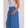 image:imageANRABESS Women Palazzo Pants Summer Boho Bagyy Wide Leg High Smocked Waist Casual Loose Lounge Pant with PocketFloral Blue