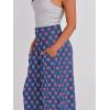 image:imageANRABESS Women Palazzo Pants Summer Boho Bagyy Wide Leg High Smocked Waist Casual Loose Lounge Pant with PocketFloral Pink Blue