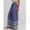 image:imageANRABESS Women Palazzo Pants Summer Boho Bagyy Wide Leg High Smocked Waist Casual Loose Lounge Pant with PocketFloral Pink Blue