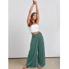 image:imageANRABESS Women Palazzo Pants Summer Boho Bagyy Wide Leg High Smocked Waist Casual Loose Lounge Pant with PocketGrass