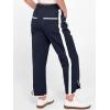 image:imageANRABESS Women Track Pants Casual Drawstring Waist Lightweight Baggy Contrast Color Workout Barrel Leg Pants with PocketsNavy
