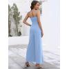 image:imageANRABESS Women V Neck Spaghetti Strap Wide Leg Dressy Jumpsuits 2026 Summer Casual One Piece Jumper Romper Outfits amp PocketsLight Blue