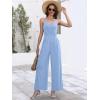 image:imageANRABESS Women V Neck Spaghetti Strap Wide Leg Dressy Jumpsuits 2026 Summer Casual One Piece Jumper Romper Outfits amp PocketsLight Blue