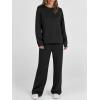image:imageANRABESS Womens 2 Piece Lounge Sets Casual Travel Outfits Wide Leg Tracksuit Sweatsuits Matching Set 2026 Fall ClothesBlack