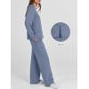 image:imageANRABESS Womens 2 Piece Lounge Sets Casual Travel Outfits Wide Leg Tracksuit Sweatsuits Matching Set 2026 Fall ClothesBlue