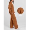 image:imageANRABESS Womens 2 Piece Lounge Sets Casual Travel Outfits Wide Leg Tracksuit Sweatsuits Matching Set 2026 Fall ClothesCaramel