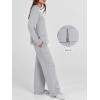 image:imageANRABESS Womens 2 Piece Lounge Sets Casual Travel Outfits Wide Leg Tracksuit Sweatsuits Matching Set 2026 Fall ClothesGrey