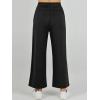 image:imageANRABESS Womens 2 Piece Outfits Summer Beach Vacation Clothes Spring Travel Airport Casual Wide Leg Pants Lounge SetsBlack