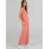 image:imageANRABESS Womens 2 Piece Outfits Summer Beach Vacation Clothes Spring Travel Airport Casual Wide Leg Pants Lounge SetsCoral
