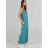 image:imageANRABESS Womens 2 Piece Outfits Summer Beach Vacation Clothes Spring Travel Airport Casual Wide Leg Pants Lounge SetsLake