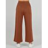 image:imageANRABESS Womens 2 Piece Outfits Summer Beach Vacation Clothes Spring Travel Airport Casual Wide Leg Pants Lounge SetsRust