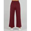 image:imageANRABESS Womens 2 Piece Outfits Summer Beach Vacation Clothes Spring Travel Airport Casual Wide Leg Pants Lounge SetsWine Red