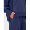 image:imageANRABESS Womens 2 Piece Outfits Sweatsuits Oversized Sweatshirts Barrel Pants Matching Lounge Sets 2025 Fall Travel ClothesNavy Blue
