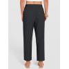 image:imageANRABESS Womens Capri Pants 2026 Summer Casual Elastic High Waisted Lounge Cropped Tapered Ankle Beach Trousers Work OutfitsBlack