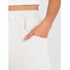 image:imageANRABESS Womens Capri Pants 2026 Summer Casual Elastic High Waisted Lounge Cropped Tapered Ankle Beach Trousers Work OutfitsWhite