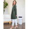 image:imageANRABESS Womens Cardigan Sweater Open Front Knit Long Coatigan Dressy Casual Jacket Coat 2025 Fall Outfits Classy ClothesArmy Green