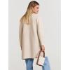 image:imageANRABESS Womens Cardigan Sweater Open Front Knit Long Coatigan Dressy Casual Jacket Coat 2025 Fall Outfits Classy ClothesBeige