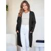 image:imageANRABESS Womens Cardigan Sweater Open Front Knit Long Coatigan Dressy Casual Jacket Coat 2025 Fall Outfits Classy ClothesBlack