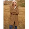 image:imageANRABESS Womens Cardigan Sweater Open Front Knit Long Coatigan Dressy Casual Jacket Coat 2025 Fall Outfits Classy ClothesCaramel