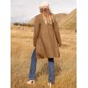 image:imageANRABESS Womens Cardigan Sweater Open Front Knit Long Coatigan Dressy Casual Jacket Coat 2025 Fall Outfits Classy ClothesCaramel