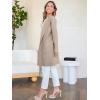 image:imageANRABESS Womens Cardigan Sweater Open Front Knit Long Coatigan Dressy Casual Jacket Coat 2025 Fall Outfits Classy ClothesDeep Apricort