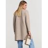 image:imageANRABESS Womens Cardigan Sweater Open Front Knit Long Coatigan Dressy Casual Jacket Coat 2025 Fall Outfits Classy ClothesDeep Apricort