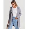 image:imageANRABESS Womens Cardigan Sweater Open Front Knit Long Coatigan Dressy Casual Jacket Coat 2025 Fall Outfits Classy ClothesGray