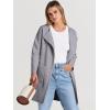 image:imageANRABESS Womens Cardigan Sweater Open Front Knit Long Coatigan Dressy Casual Jacket Coat 2025 Fall Outfits Classy ClothesGray