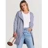 image:imageANRABESS Womens Cardigan Sweater Open Front Knit Long Coatigan Dressy Casual Jacket Coat 2025 Fall Outfits Classy ClothesGray Blue