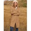image:imageANRABESS Womens Cardigan Sweater Open Front Knit Long Coatigan Dressy Casual Jacket Coat 2025 Fall Outfits Classy ClothesLight Brown