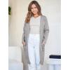 image:imageANRABESS Womens Cardigan Sweater Open Front Knit Long Coatigan Dressy Casual Jacket Coat 2025 Fall Outfits Classy ClothesLight Gray