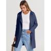 image:imageANRABESS Womens Cardigan Sweater Open Front Knit Long Coatigan Dressy Casual Jacket Coat 2025 Fall Outfits Classy ClothesNavy Blue