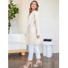 image:imageANRABESS Womens Cardigan Sweater Open Front Knit Long Coatigan Dressy Casual Jacket Coat 2025 Fall Outfits Classy ClothesOffwhite