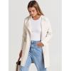 image:imageANRABESS Womens Cardigan Sweater Open Front Knit Long Coatigan Dressy Casual Jacket Coat 2025 Fall Outfits Classy ClothesOffwhite