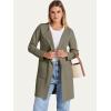 image:imageANRABESS Womens Cardigan Sweater Open Front Knit Long Coatigan Dressy Casual Jacket Coat 2025 Fall Outfits Classy ClothesOlive Green