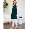 image:imageANRABESS Womens Cardigan Sweater Open Front Knit Long Coatigan Dressy Casual Jacket Coat 2025 Fall Outfits Classy ClothesOpal Green