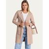 image:imageANRABESS Womens Cardigan Sweater Open Front Knit Long Coatigan Dressy Casual Jacket Coat 2025 Fall Outfits Classy ClothesPeachy Khaki