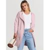 image:imageANRABESS Womens Cardigan Sweater Open Front Knit Long Coatigan Dressy Casual Jacket Coat 2025 Fall Outfits Classy ClothesPink