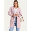 image:imageANRABESS Womens Cardigan Sweater Open Front Knit Long Coatigan Dressy Casual Jacket Coat 2025 Fall Outfits Classy ClothesPink