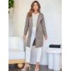 image:imageANRABESS Womens Cardigan Sweater Open Front Knit Long Coatigan Dressy Casual Jacket Coat 2025 Fall Outfits Classy ClothesTaupe