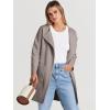 image:imageANRABESS Womens Cardigan Sweater Open Front Knit Long Coatigan Dressy Casual Jacket Coat 2025 Fall Outfits Classy ClothesTaupe