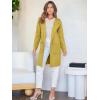 image:imageANRABESS Womens Cardigan Sweater Open Front Knit Long Coatigan Dressy Casual Jacket Coat 2025 Fall Outfits Classy ClothesYellow