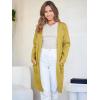 image:imageANRABESS Womens Cardigan Sweater Open Front Knit Long Coatigan Dressy Casual Jacket Coat 2025 Fall Outfits Classy ClothesYellow