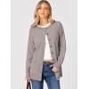 image:imageANRABESS Womens Cardigans 2026 Fall Dressy Casual Long Sleeve Crewneck Button Down Open Front Soft Knit Cardigan SweatersBright Camel