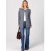 image:imageANRABESS Womens Cardigans 2026 Fall Dressy Casual Long Sleeve Crewneck Button Down Open Front Soft Knit Cardigan SweatersDark Grey