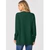 image:imageANRABESS Womens Cardigans 2026 Fall Dressy Casual Long Sleeve Crewneck Button Down Open Front Soft Knit Cardigan SweatersForest Green