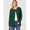 image:imageANRABESS Womens Cardigans 2026 Fall Dressy Casual Long Sleeve Crewneck Button Down Open Front Soft Knit Cardigan SweatersForest Green