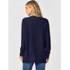 image:imageANRABESS Womens Cardigans 2026 Fall Dressy Casual Long Sleeve Crewneck Button Down Open Front Soft Knit Cardigan SweatersNavy Blue