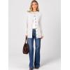 image:imageANRABESS Womens Cardigans 2026 Fall Dressy Casual Long Sleeve Crewneck Button Down Open Front Soft Knit Cardigan SweatersWhite